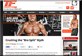 Crushing the Bro Split Myth article