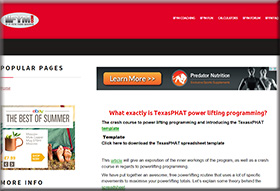 What exactly is TexasPHAT power lifting programming?