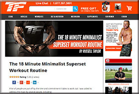 The 18 Minute Minimalist Superset Workout Routine